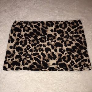 Zaful Cheetah Print Cropped Tube Top